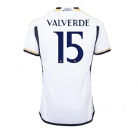 Real Madrid Federico Valverde #15 Hemmatröja 2023-24 Kortärmad